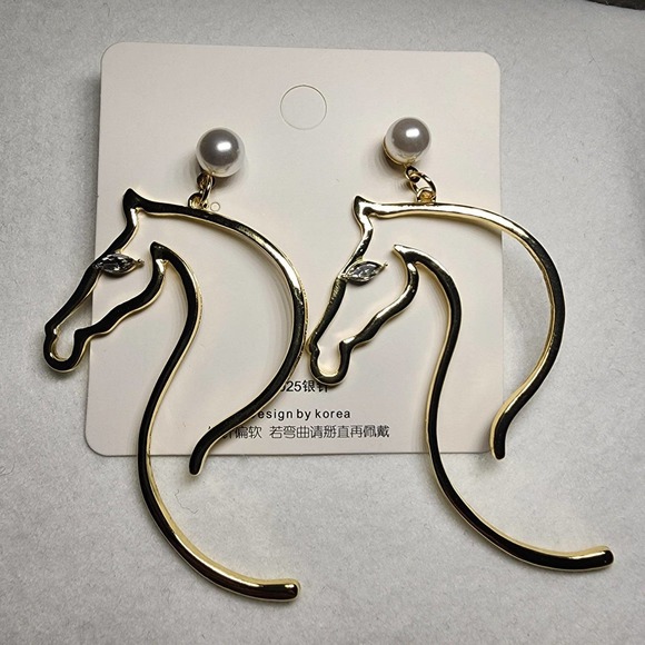 Horse & Cowboy Boots Earrings Set (2 Pairs) SKU: HC1 - Picture 2 of 7